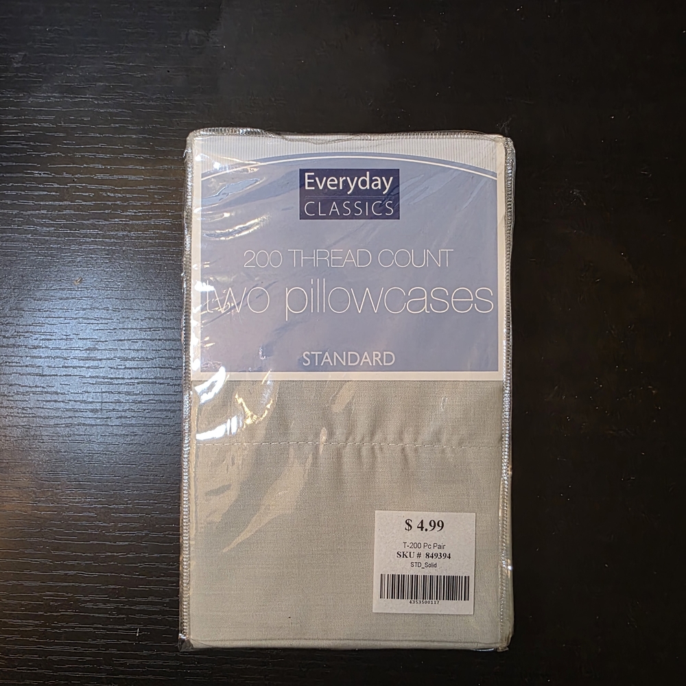 Everyday Classics 200 Thread Count Cream Pillowcases - Set of 2